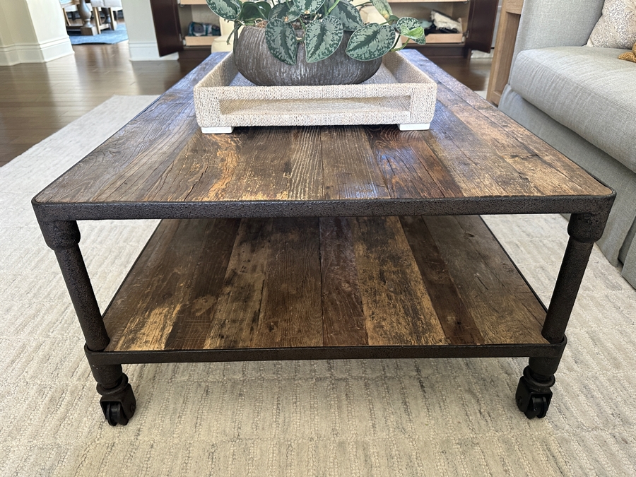 Restoration Hardware Dutch Iron Industrial Coffee Table 31.5 X 55 X 17.5H [Photo 3]