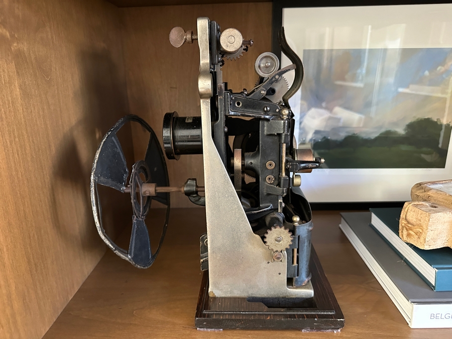 Antique Edison Projecting Kinetoscope Model Type B 1903 Patent Date From The Motion Picture Patents Company Serial Number 2515 'Underwriters Model' 11W X 11D X 14.5H [Photo 13]