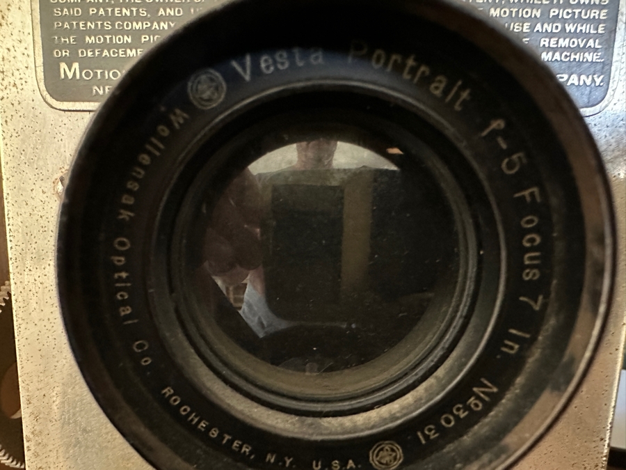 Antique Edison Projecting Kinetoscope Model Type B 1903 Patent Date From The Motion Picture Patents Company Serial Number 2515 'Underwriters Model' 11W X 11D X 14.5H [Photo 9]