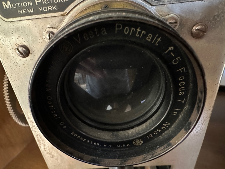 Antique Edison Projecting Kinetoscope Model Type B 1903 Patent Date From The Motion Picture Patents Company Serial Number 2515 'Underwriters Model' 11W X 11D X 14.5H [Photo 7]