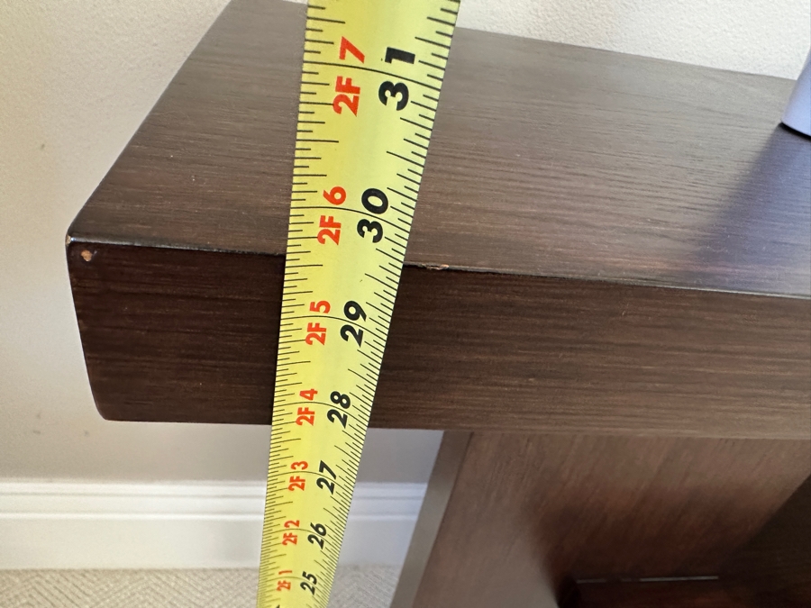 Modernist Wooden Console Sofa Table 55W X 15D X 29.5H [Photo 6]