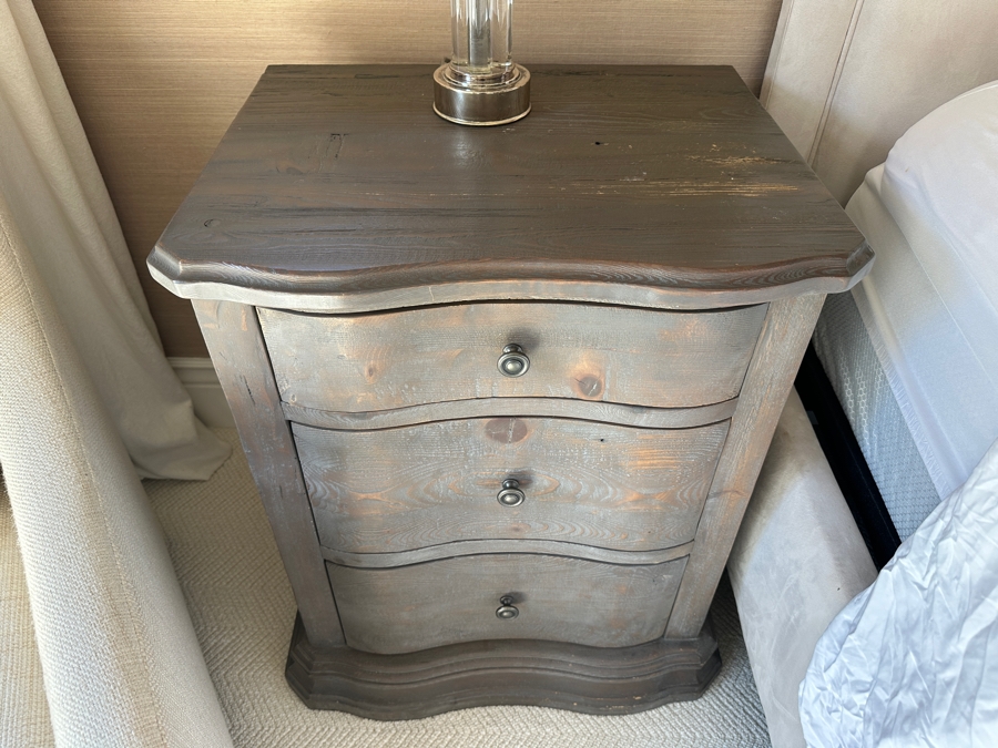 Pair Of Restoration Hardware Wooden Nightstands  [Photo 5]