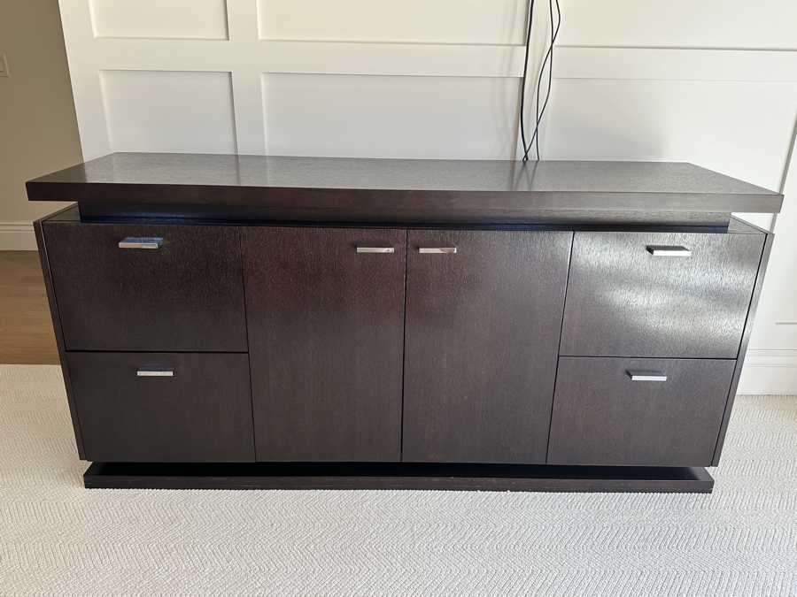 Modernist Wooden Credenza Media Console Cabinet 70W X 21D X 34H [Photo 1]