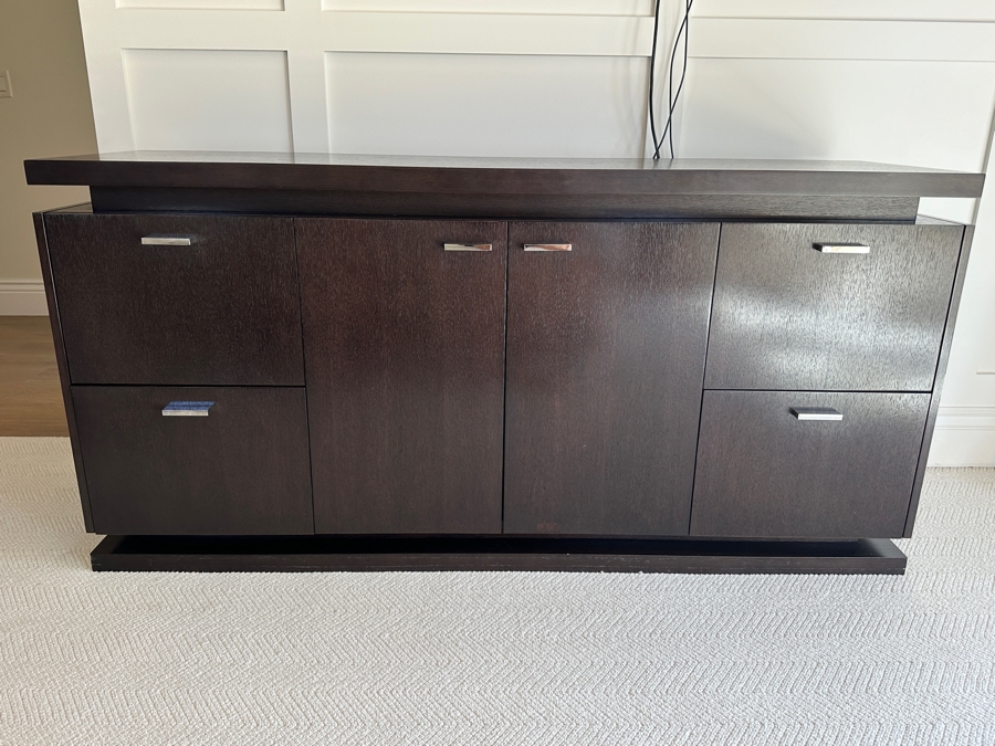 Modernist Wooden Credenza Media Console Cabinet 70W X 21D X 34H [Photo 2]