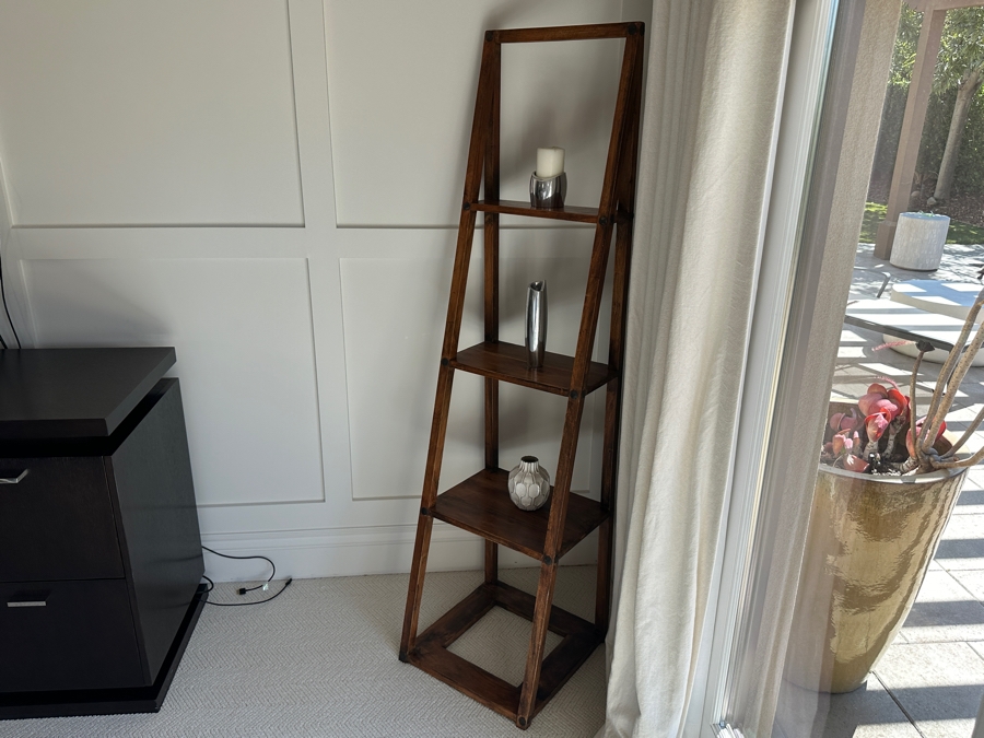 Wooden Ladder Bookshelf 18W X 18D X 68H [Photo 3]