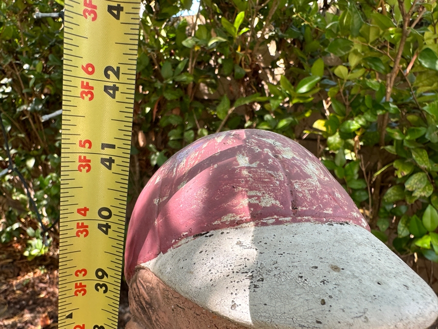 Vintage Painted Lawn Jockey Statue Garden Art 41.5H [Photo 6]