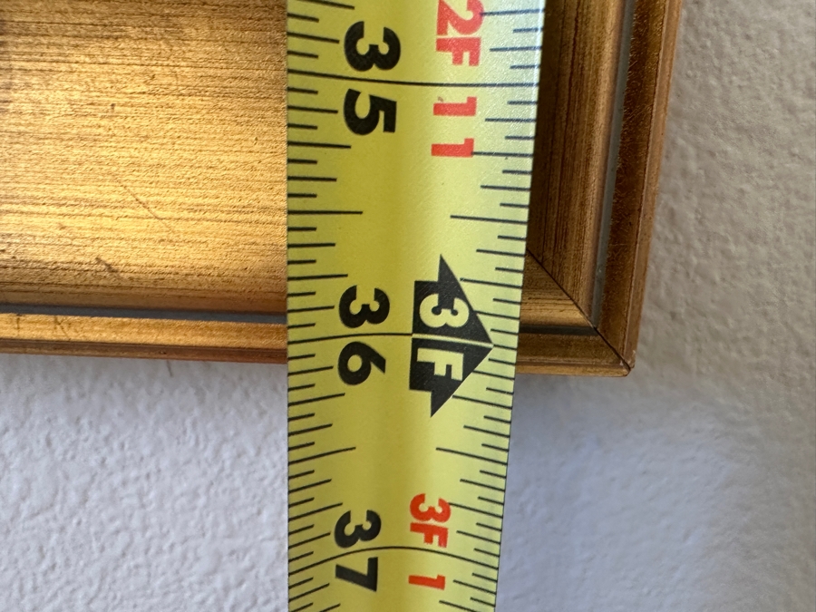 Gold Tone Beveled Glass Wall Mirror 56 X 36 [Photo 4]