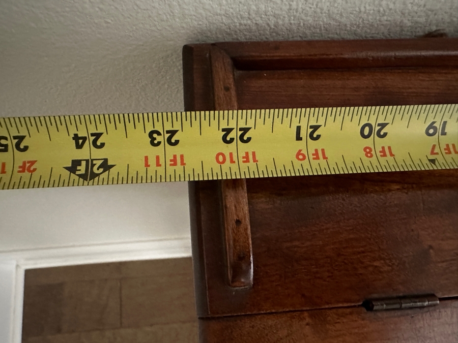 Vintage Slant Front Schoolmaster Teacher Desk Shaker Reproduction By Old Bennington Woodcrafters 22.5W X 17D X 32H [Photo 8]