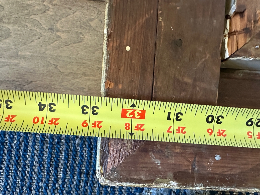 Edwin Cole (B. 1868, United Kingdom) Original Oil Painting On Canvas Titled 'The Lane To The Farm' 24 X 12 In Antique Wooden Frame 33 X 21 [Photo 16]