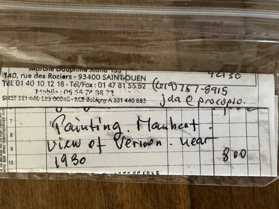 Pierre Maubert (1884-1957, France) Original Oil Painting On Canvas Titled 'Promenade Automnale Dans Le Vexin' Circa 1930 12 X 19 In Antique Frame 20.5 X 28.5 [Photo 11]