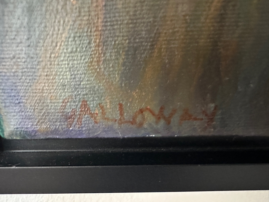 Colleen Galloway (Nova Scotia) Original Oil Painting On Canvas 24 X 24 Framed 25.5 X 25.5 [Photo 4]