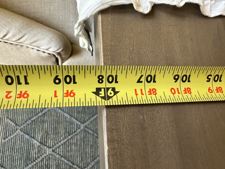 Stunning Restoration Hardware Wooden Dining Table 9' X 43.5' X 29.5'H With Eight Restoration Hardware Dining Chairs [Photo 21]