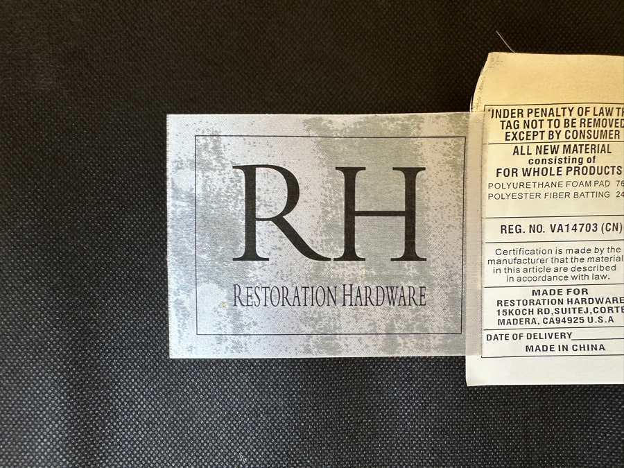 Stunning Restoration Hardware Wooden Dining Table 9' X 43.5' X 29.5'H With Eight Restoration Hardware Dining Chairs [Photo 18]