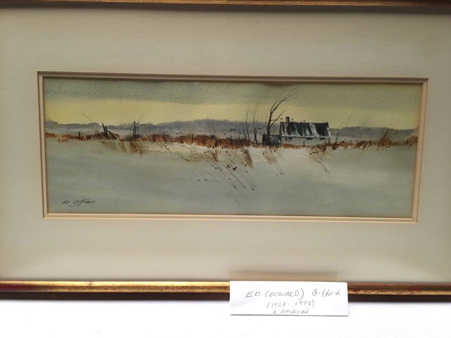 Ed (Edward) Gifford (1927-1998) American Original Watercolor [Photo 8]