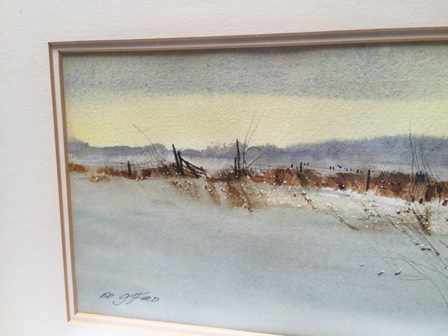 Ed (Edward) Gifford (1927-1998) American Original Watercolor [Photo 5]