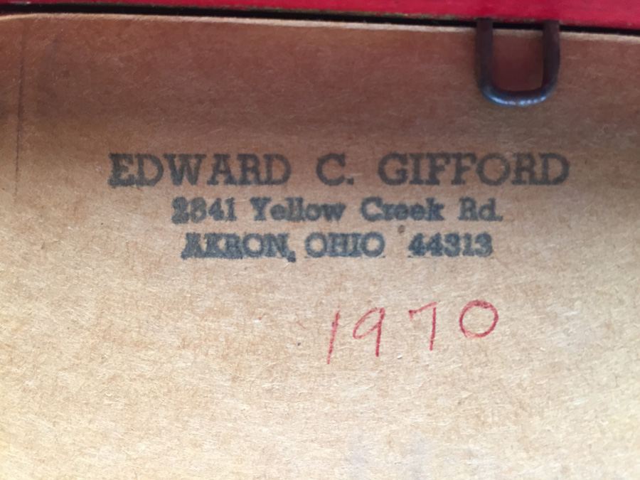 Ed (Edward) Gifford (1927-1998) American Original Watercolor [Photo 12]