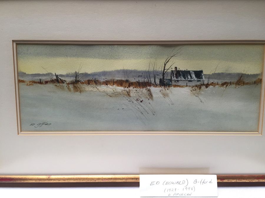 Ed (Edward) Gifford (1927-1998) American Original Watercolor [Photo 9]