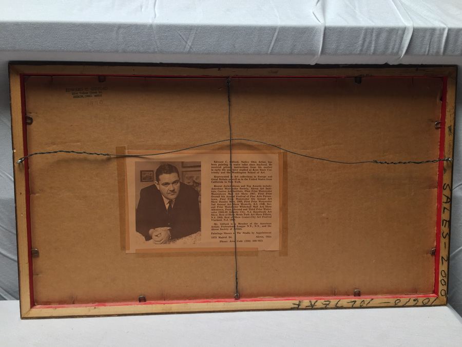 Ed (Edward) Gifford (1927-1998) American Original Watercolor [Photo 10]