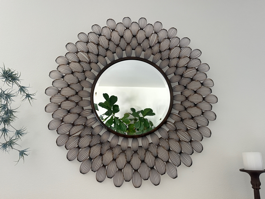 Palecek Metal Scallop Shells Wall Mirror 35'W [Photo 2]