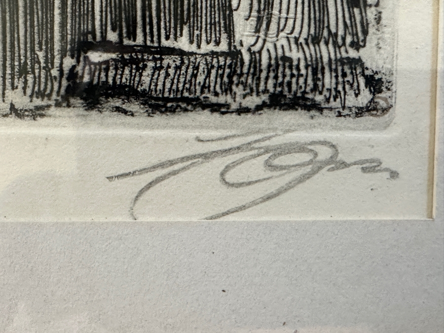 Signed Jacobi Re-Proof Etching After Anders Zorn 'Valkulla' 8 X 12 Framed 14 X 20 [Photo 6]