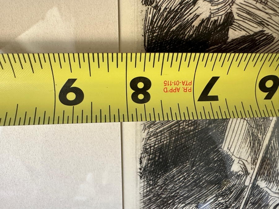 Signed Jacobi Re-Proof Etching After Anders Zorn 'Valkulla' 8 X 12 Framed 14 X 20 [Photo 9]