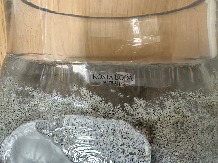 Kosta Boda 'Fossil' Art Glass Vase Designed By Kjell Engman 11'H [Photo 4]
