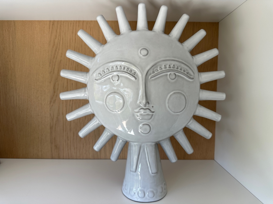 Jonathan Adler Utopia Sun Stoneware Object 15'H
