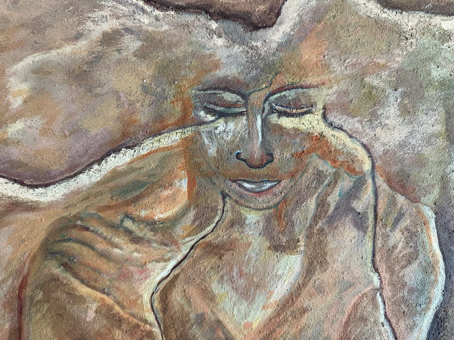 Yolanda Bonifaz Original Mixed Media Painting On Board 27.5 X 33.5 Framed 31 X 37 [Photo 4]