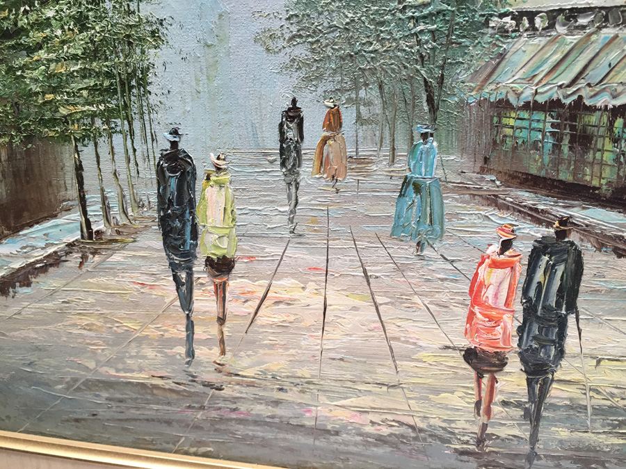 Original Painting City Scene by Garber [Photo 6]