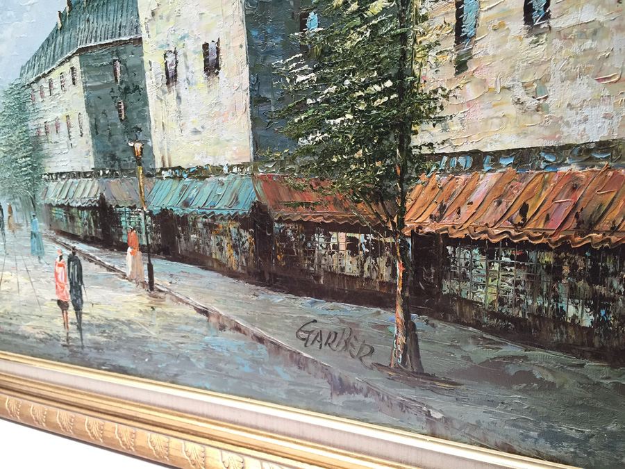 Original Painting City Scene by Garber [Photo 3]