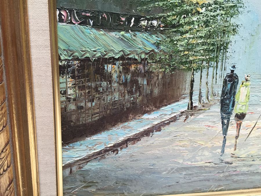 Original Painting City Scene by Garber [Photo 7]