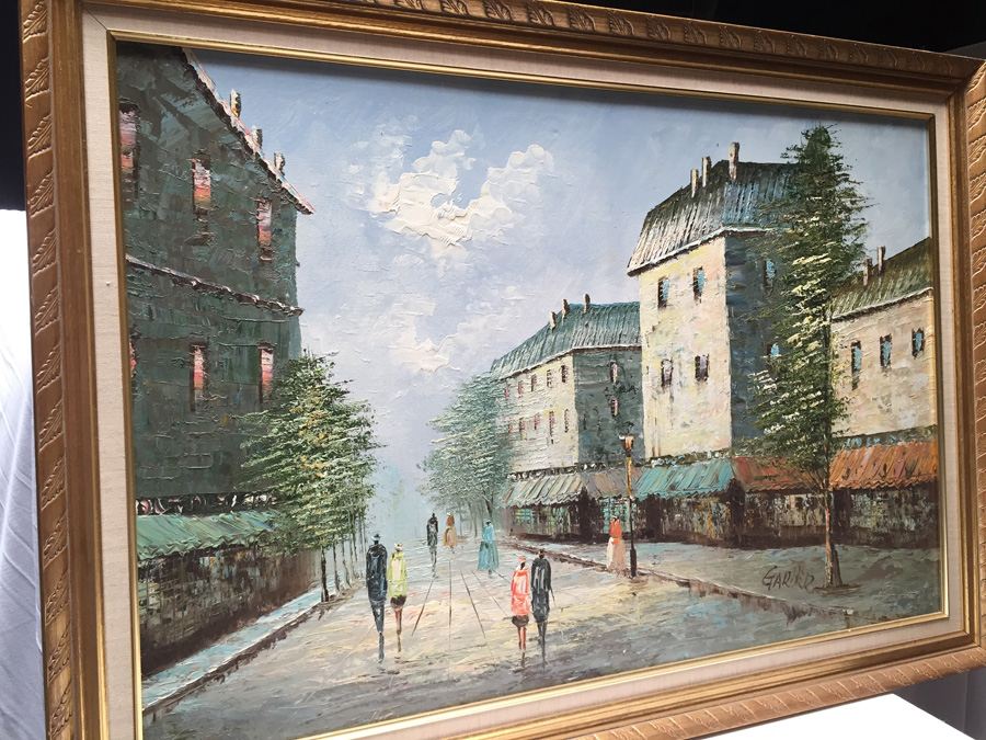 Original Painting City Scene by Garber [Photo 13]