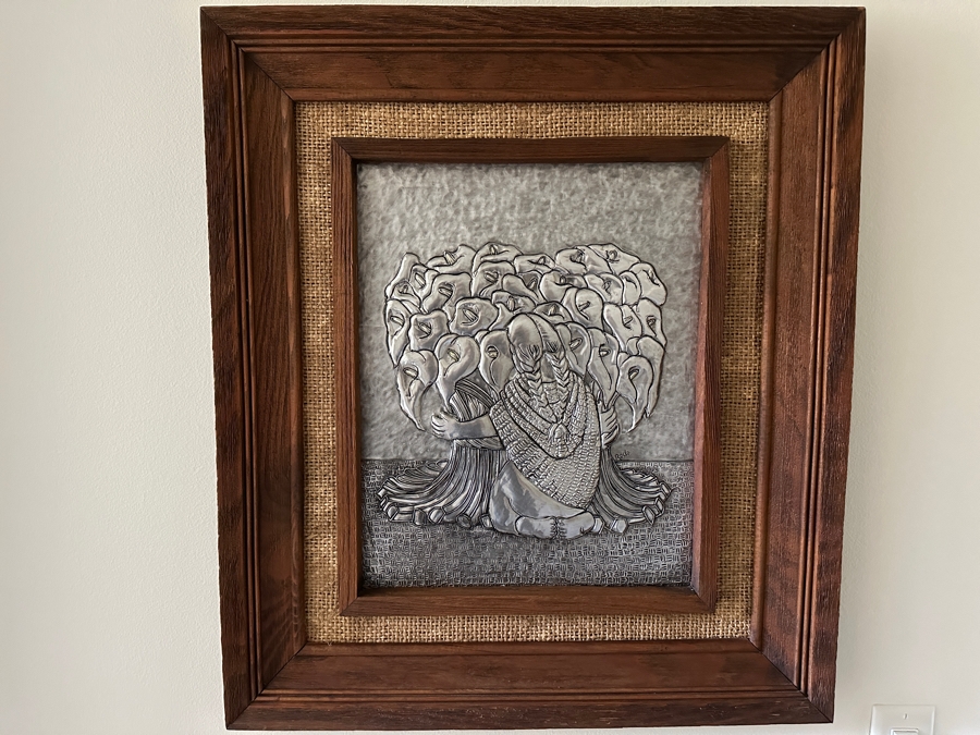 Rocio Sanchez Original Repousse Aluminum Artwork Framed [Photo 2]