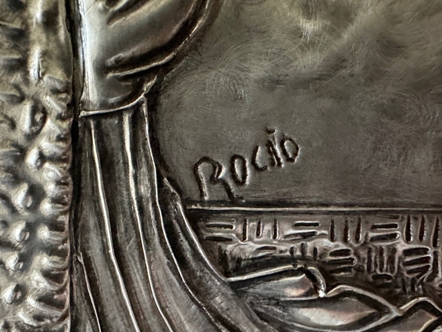 Rocio Sanchez Original Repousse Aluminum Artwork Framed [Photo 5]