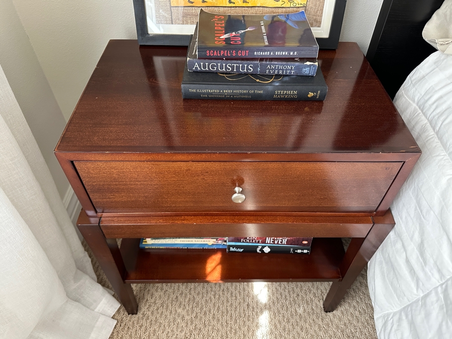 Pair Of Williams Sonoma Home Wooden Nightstands 24W X 16D X 26H [Photo 3]