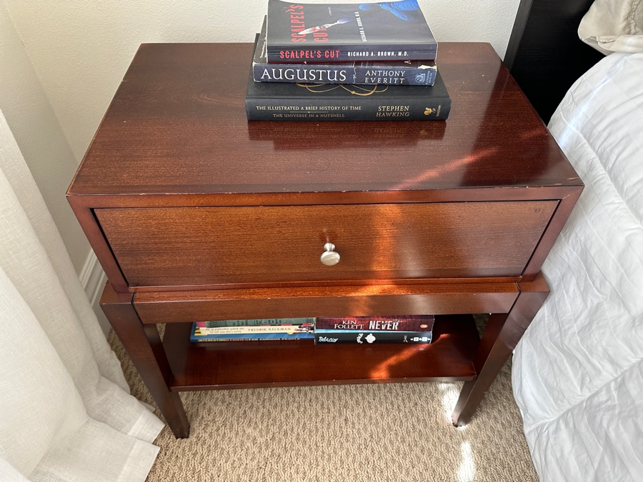 Pair Of Williams Sonoma Home Wooden Nightstands 24W X 16D X 26H [Photo 8]