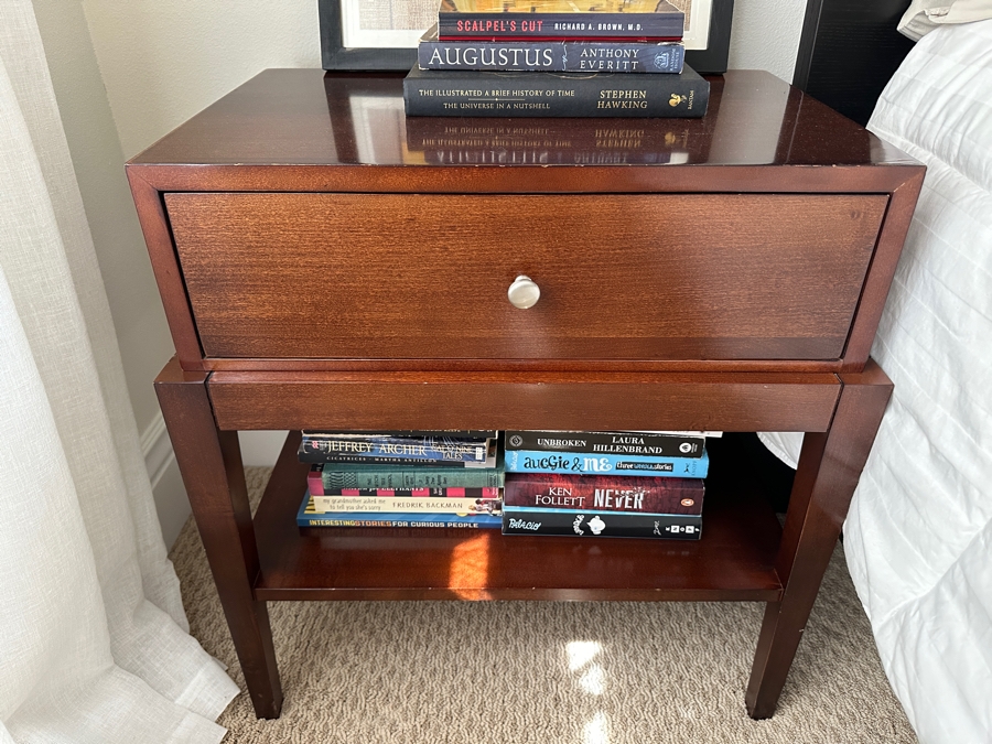 Pair Of Williams Sonoma Home Wooden Nightstands 24W X 16D X 26H