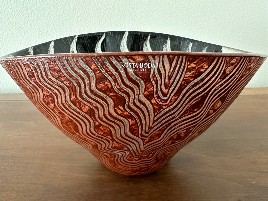 Kosta Boda Tonga Art Glass Bowl