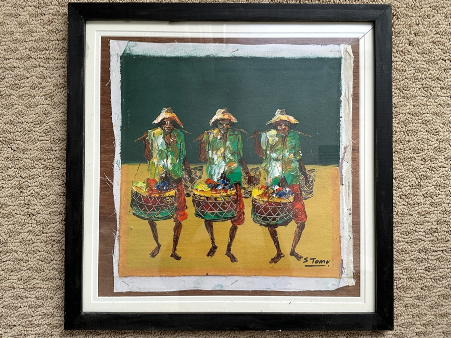 Original Bali Painting On Canvas By S. Tomo [Photo 2]
