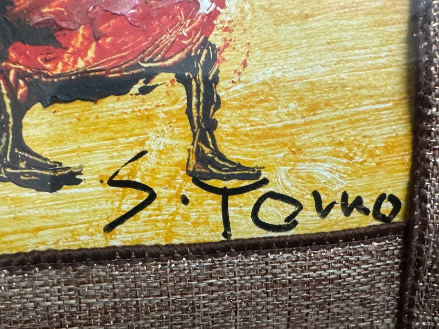 Original Bali Painting On Canvas By S. Tomo [Photo 3]