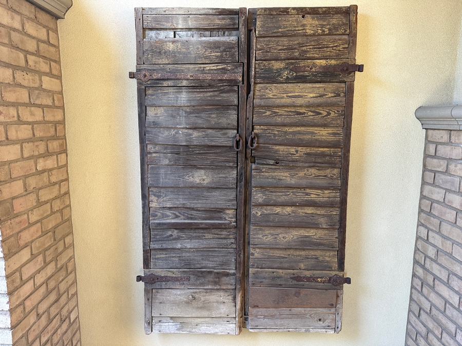 Antique Door With Wrought Iron Hardware [Photo 2]