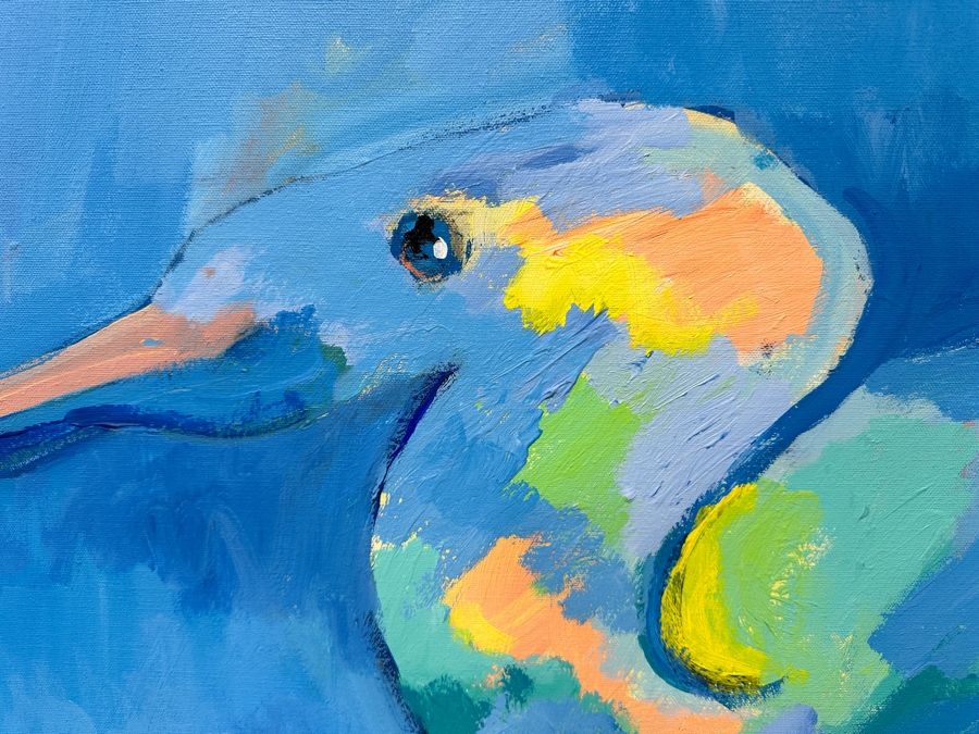 Just Added - Michaels Original Diptych Modern Expressionist Oil Painting On Canvas Titled 'Flight Of Nature' Signed And Dated 1979 96' X 60' Appraised At $4,500 [Photo 7]