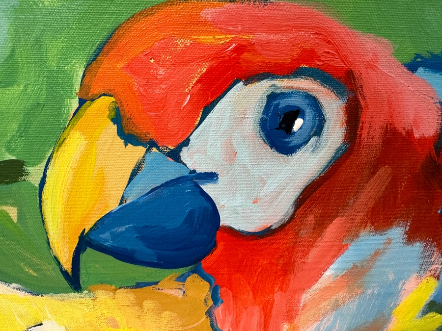 Just Added - Michaels Original Diptych Modern Expressionist Oil Painting On Canvas Titled 'Flight Of Nature' Signed And Dated 1979 96' X 60' Appraised At $4,500 [Photo 4]