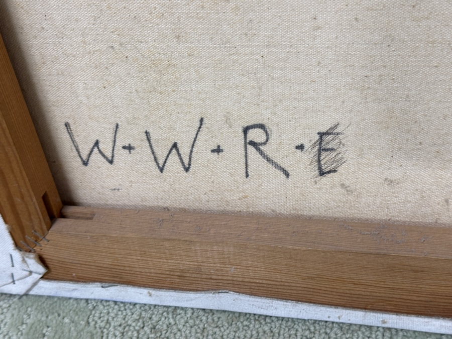 Just Added - Michaels Original Modern Expressionist Oil Painting On Canvas Titled 'Nature Blossoms' Signed And Dated 1979 72' X 48' Appraised At $4,500 [Photo 9]