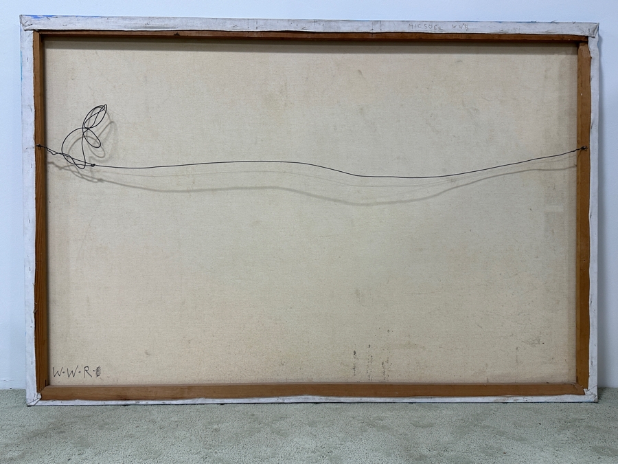 Just Added - Michaels Original Modern Expressionist Oil Painting On Canvas Titled 'Nature Blossoms' Signed And Dated 1979 72' X 48' Appraised At $4,500 [Photo 8]