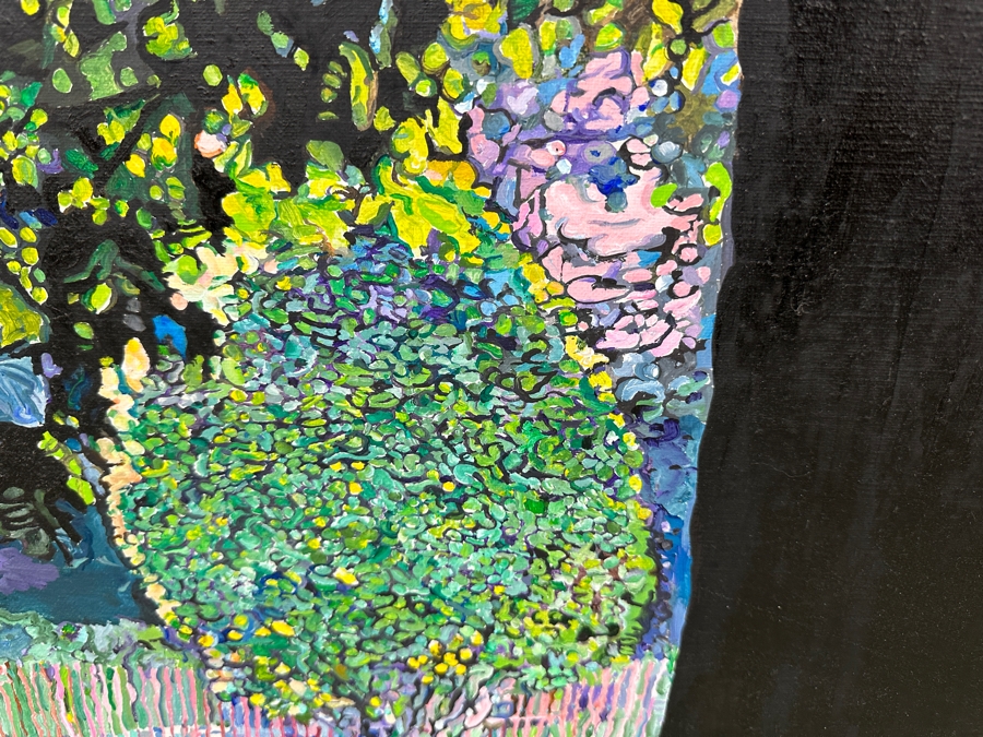 Just Added - Nancy Drosd (1918-2018, American) Original Landscape Painting On Canvas Titled 'Central Tree' 48 X 60 Appraised At $3,950 [Photo 5]