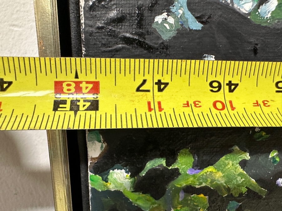 Just Added - Nancy Drosd (1918-2018, American) Original Landscape Painting On Canvas Titled 'Central Tree' 48 X 60 Appraised At $3,950 [Photo 7]