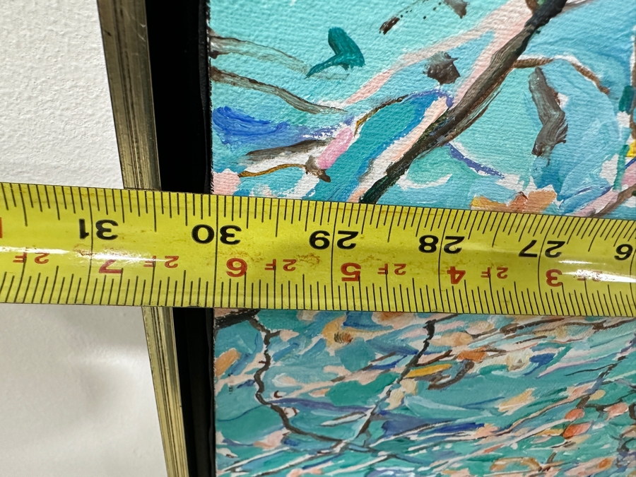 Just Added - Nancy Drosd (1918-2018, American) Original Landscape Painting On Canvas Titled 'Central Park (NYC)' 30 X 40 Appraised At $4,250 [Photo 8]