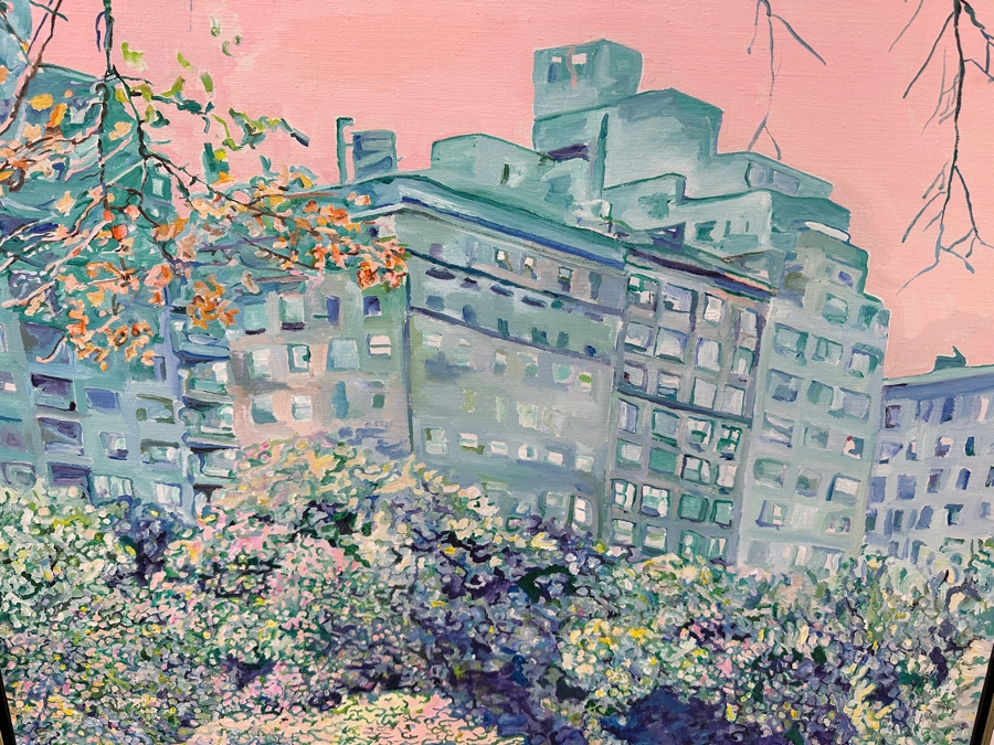 Just Added - Nancy Drosd (1918-2018, American) Original Landscape Painting On Canvas Titled 'Central Park (NYC)' 30 X 40 Appraised At $4,250 [Photo 2]
