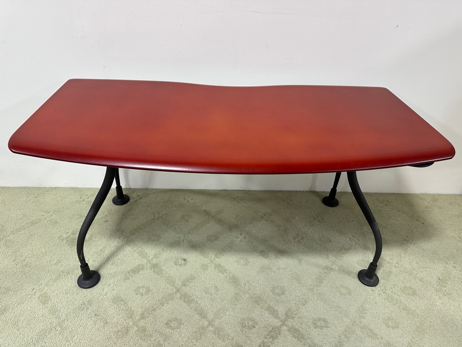 Just Added - Herman Miller Kiva Wing Table Designed By Eric Chan With Matching Herman Miller Adjustable Keyword Stand Desk Measures 60W (Not Including Wings) X 30D X 29H Estimate $2,000 [Photo 9]